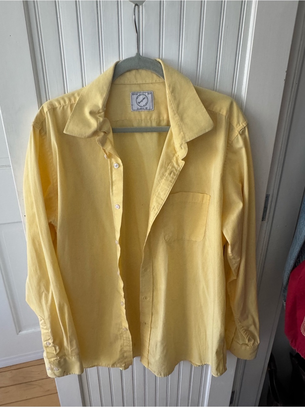 Yellow Bespoke Classic Fit Men's Casual Button-Up Shirt